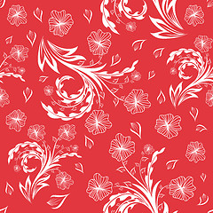 Image showing seamless floral pattern