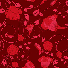 Image showing seamless floral pattern