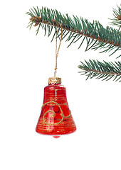 Image showing Glass Christmas bell