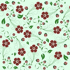 Image showing seamless floral pattern