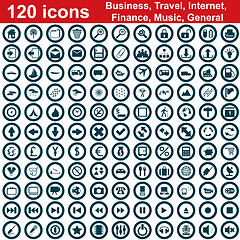 Image showing 120 icon set