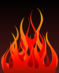 Image showing fire background