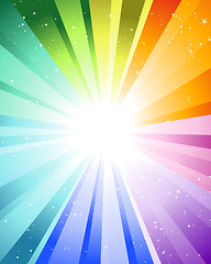 Image showing festive color rays