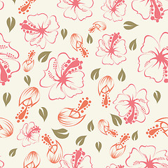 Image showing seamless floral pattern