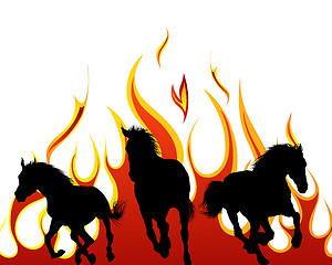 Image showing flame horse