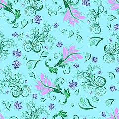 Image showing seamless floral pattern