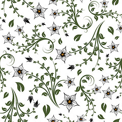 Image showing seamless floral pattern