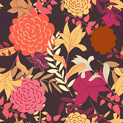 Image showing seamless floral pattern