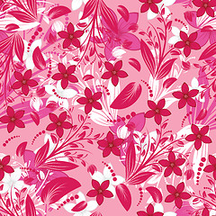 Image showing seamless floral pattern