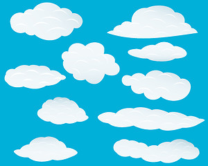 Image showing set of clouds