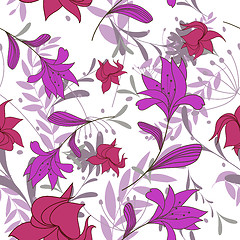 Image showing seamless floral pattern