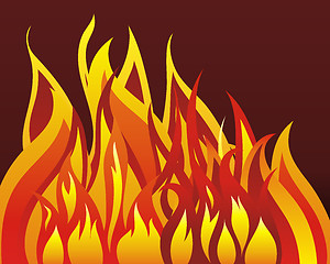 Image showing fire background