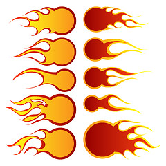 Image showing fire patterns set