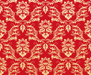 Image showing seamless damask pattern