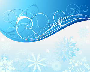 Image showing winter frame background