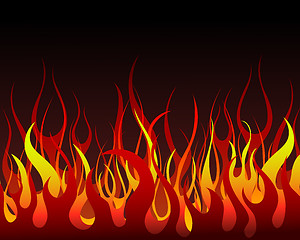 Image showing fire background