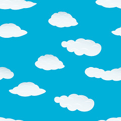 Image showing seamless cloud background