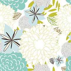 Image showing seamless floral pattern