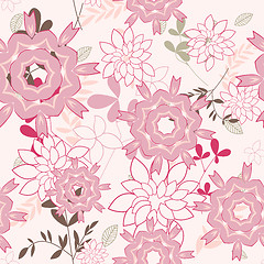 Image showing seamless floral pattern