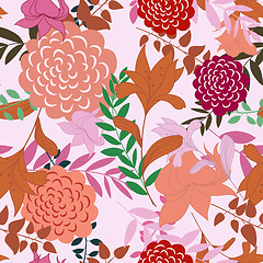 Image showing seamless floral pattern