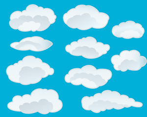 Image showing set of clouds