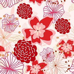 Image showing seamless floral pattern