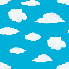 Image showing seamless cloud background