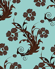 Image showing seamless floral pattern