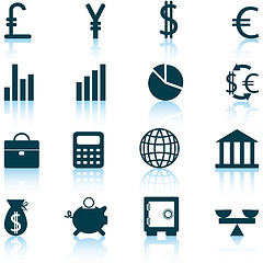 Image showing financial icon set