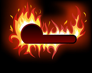 Image showing fire background