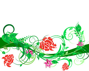 Image showing floral background