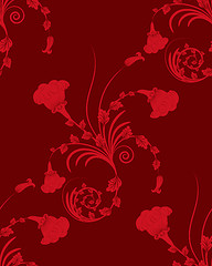 Image showing seamless floral pattern