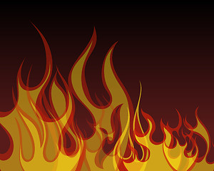 Image showing fire background