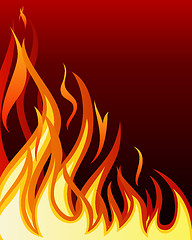 Image showing fire background