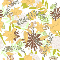 Image showing seamless floral pattern