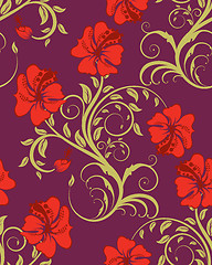 Image showing seamless floral pattern