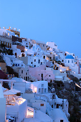 Image showing dusk santorini