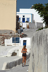 Image showing greek island jogger