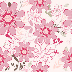 Image showing seamless floral pattern