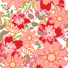 Image showing seamless floral pattern