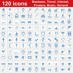 Image showing 120 icon set