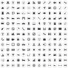 Image showing Biggest collection of 170  different icons for using in web desi