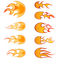Image showing fire patterns set