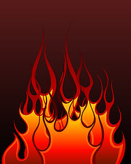 Image showing fire background