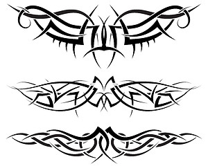 Image showing tattoos set