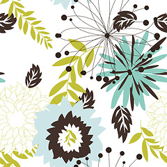 Image showing seamless floral pattern