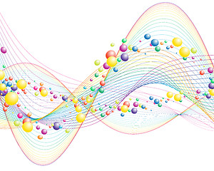 Image showing colourful lines