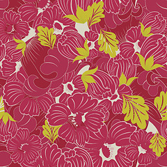 Image showing seamless floral pattern