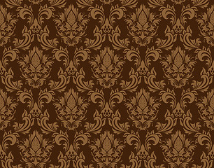 Image showing seamless damask pattern