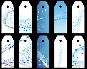 Image showing water bookmarks set